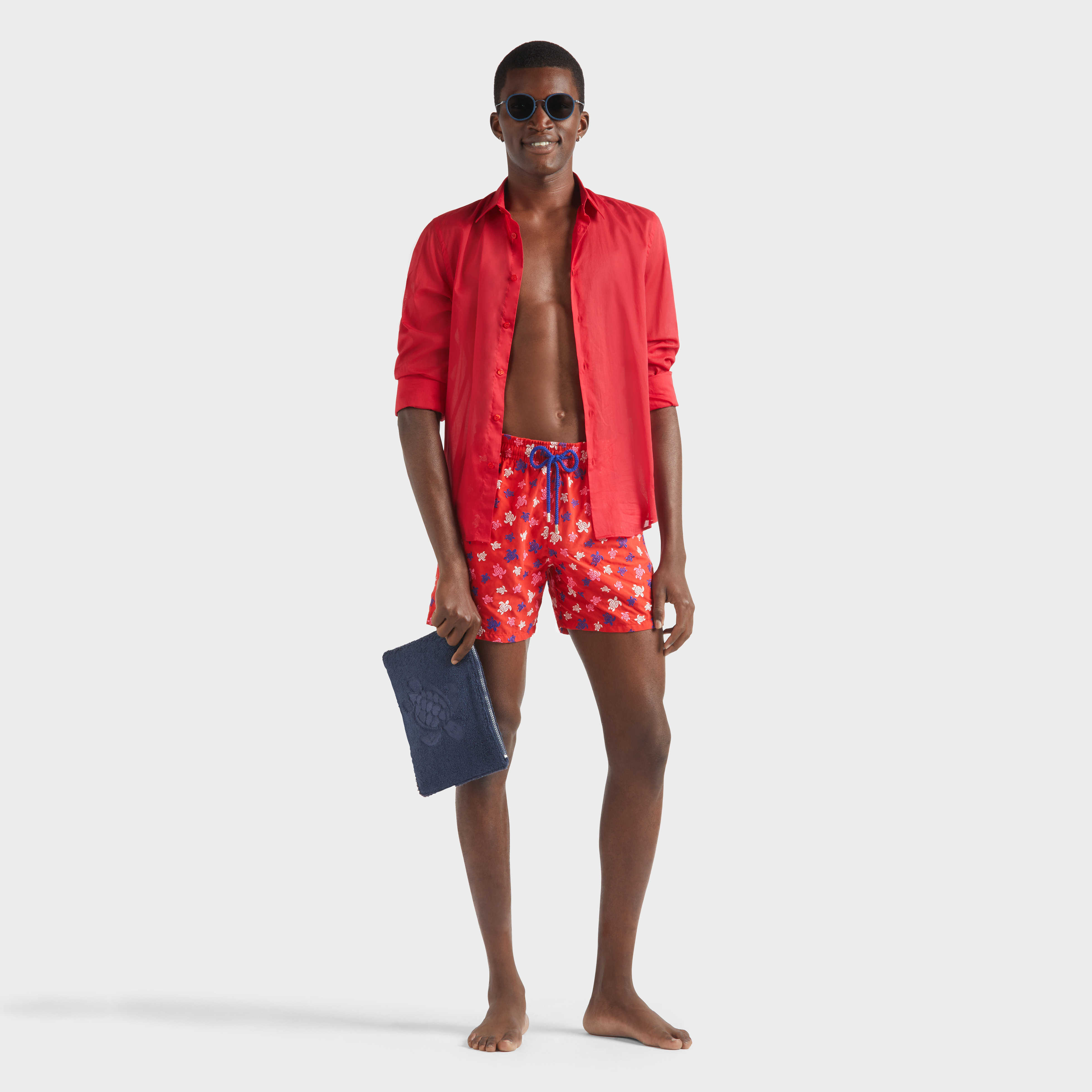 Maillot de bain homme brodé Ronde des Tortues