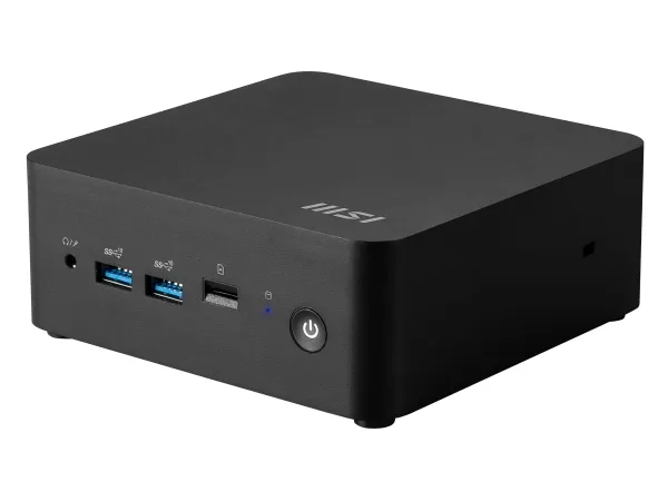 MSI Cubi NUC 1MG 014BEU - Barebone - mini PC FCBGA1744 Socket - 1 x Core 3 100U / op til 4.7 GHz - RAM 0 GB - Intel Graphics - Gigabit Ethernet, 2.5 Gigabit Ethernet, Bluetooth 5.3, IEEE 802.11ax (Wi-Fi 6E) - sort