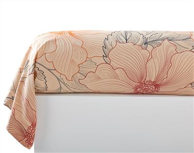 Linge de lit motif végétal abstrait – BECQUET CRÉATION