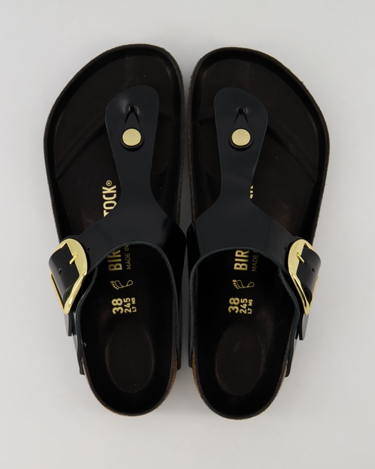 Birkenstock Gizeh Big Buckle Pantoletten in Schwarz