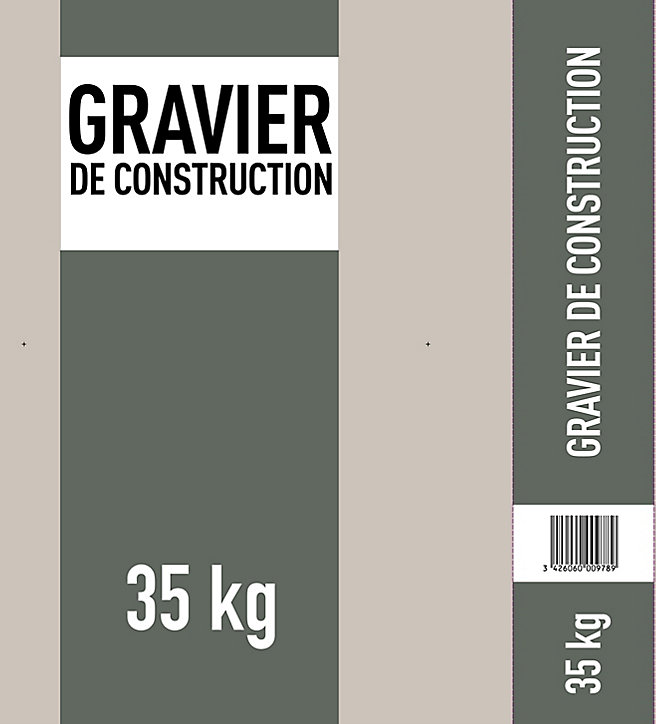Graviers de construction pour béton 35kg