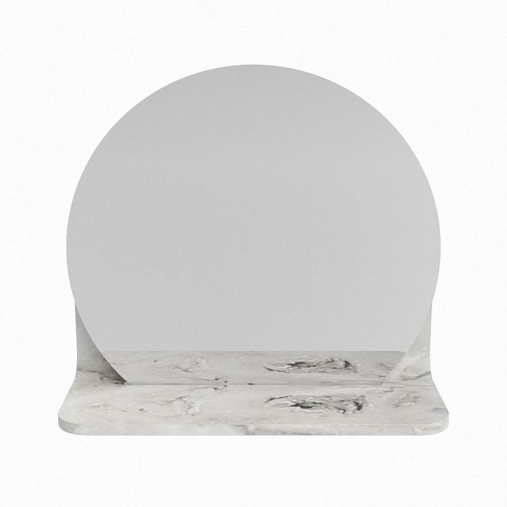 Mondiaz Spot spiegel rond Ø30cm met planchet glace