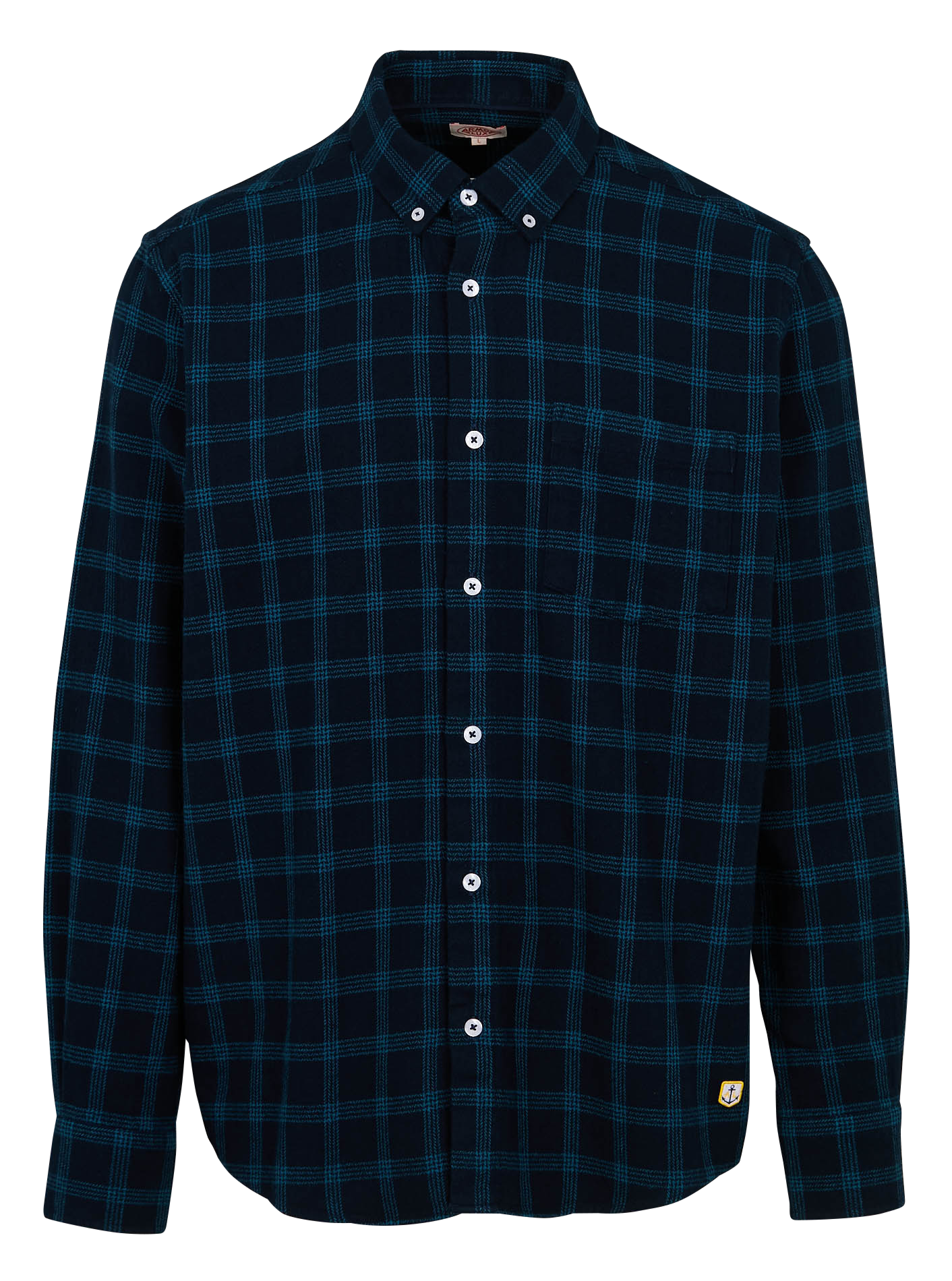 Chemise droite col classique en coton | Multicolore