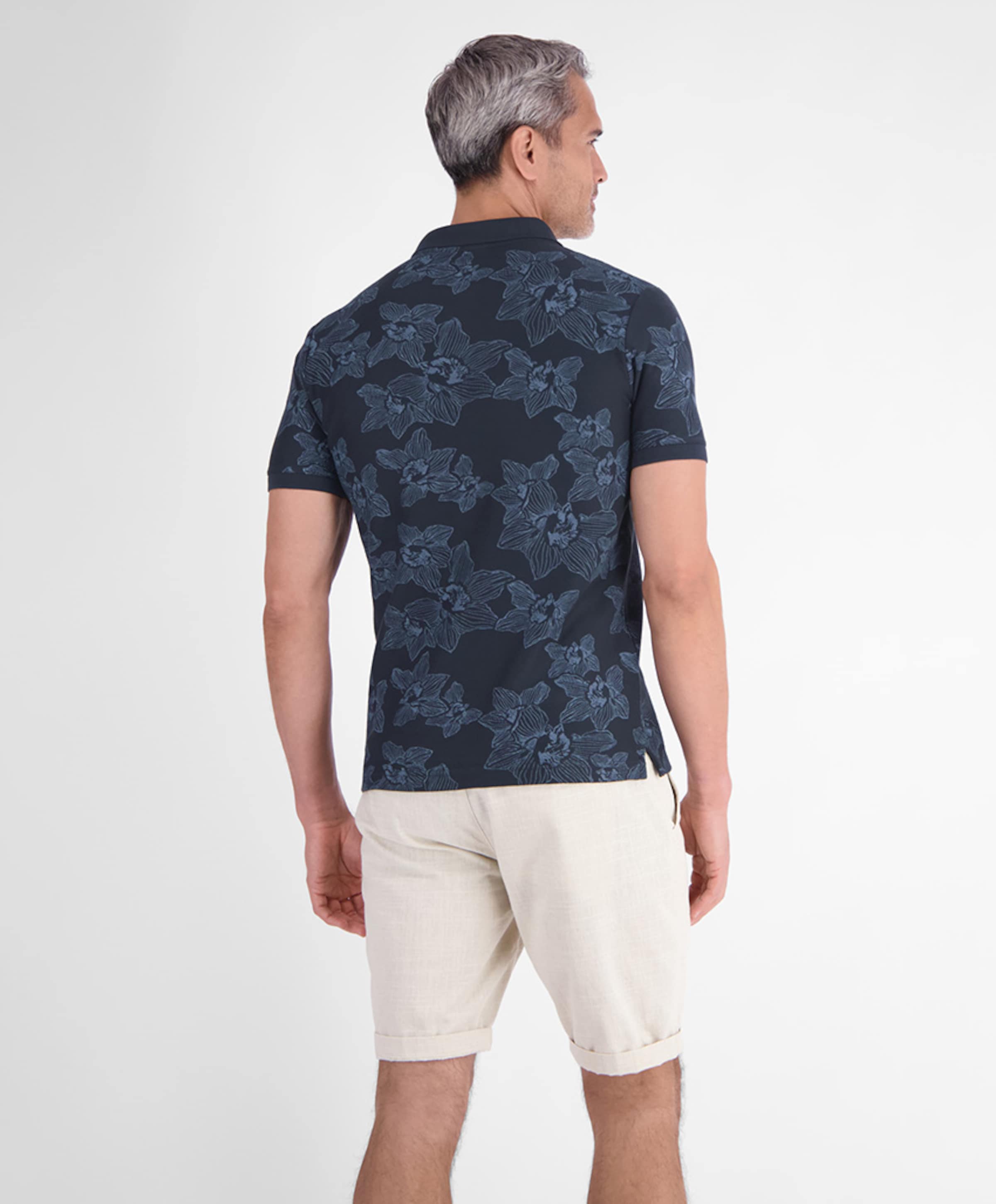 Lerros Heren polo blauw