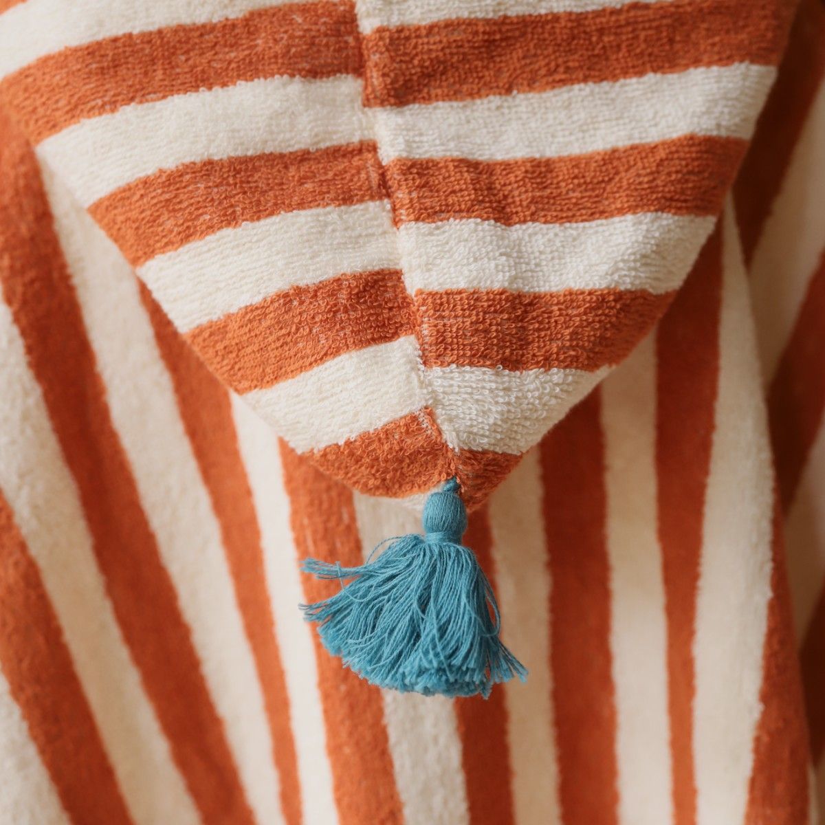 Poncho de bain rayé éponge - Sahara Petit toi