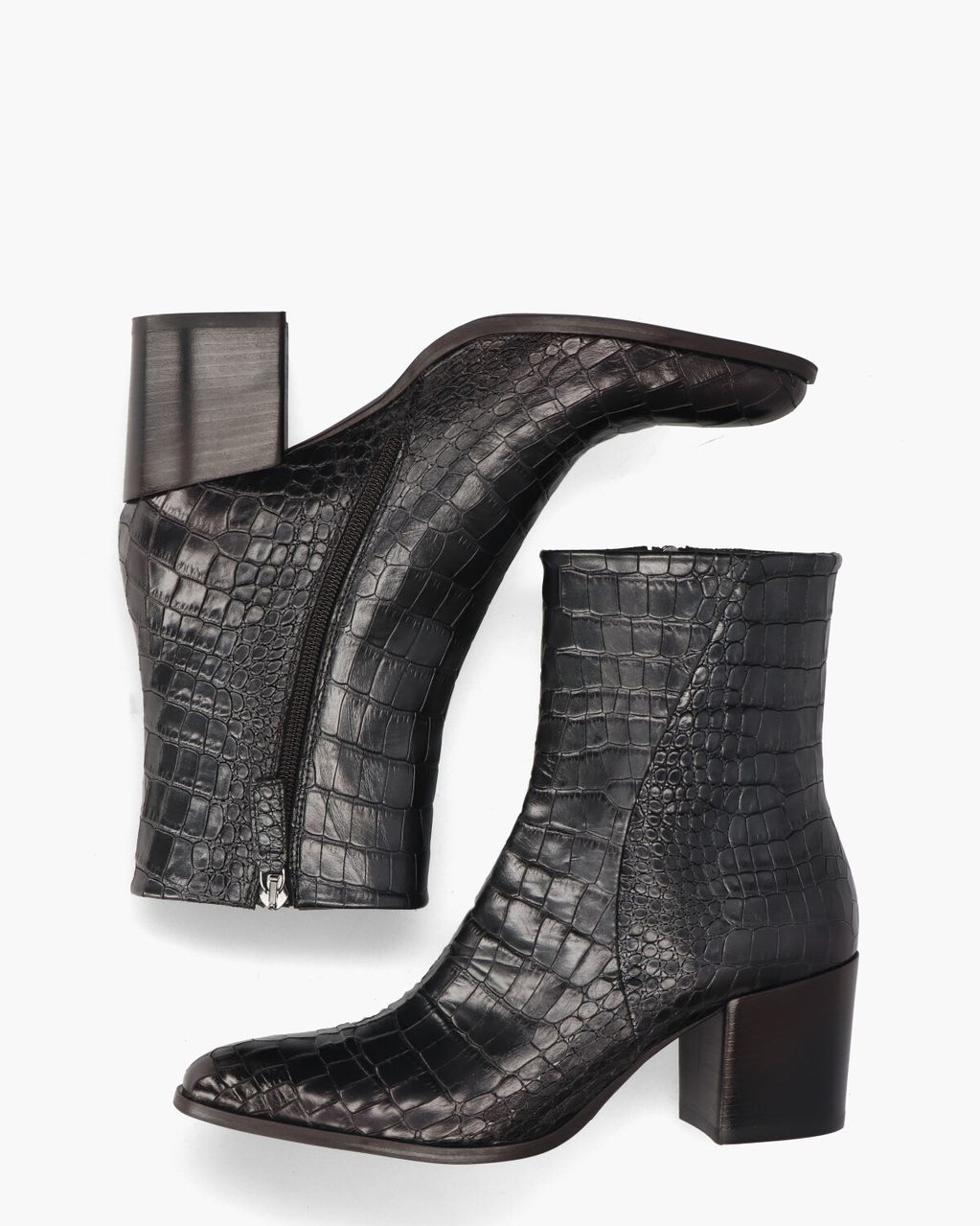 Gioia  Venla Donkergrijs Dames Enkelboots