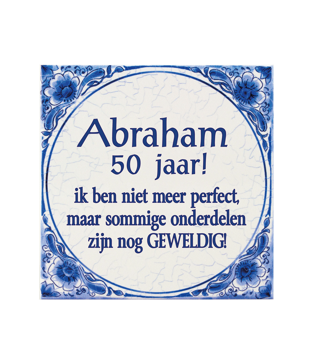 Delfts Blauw Tegel Abraham 14,5cm