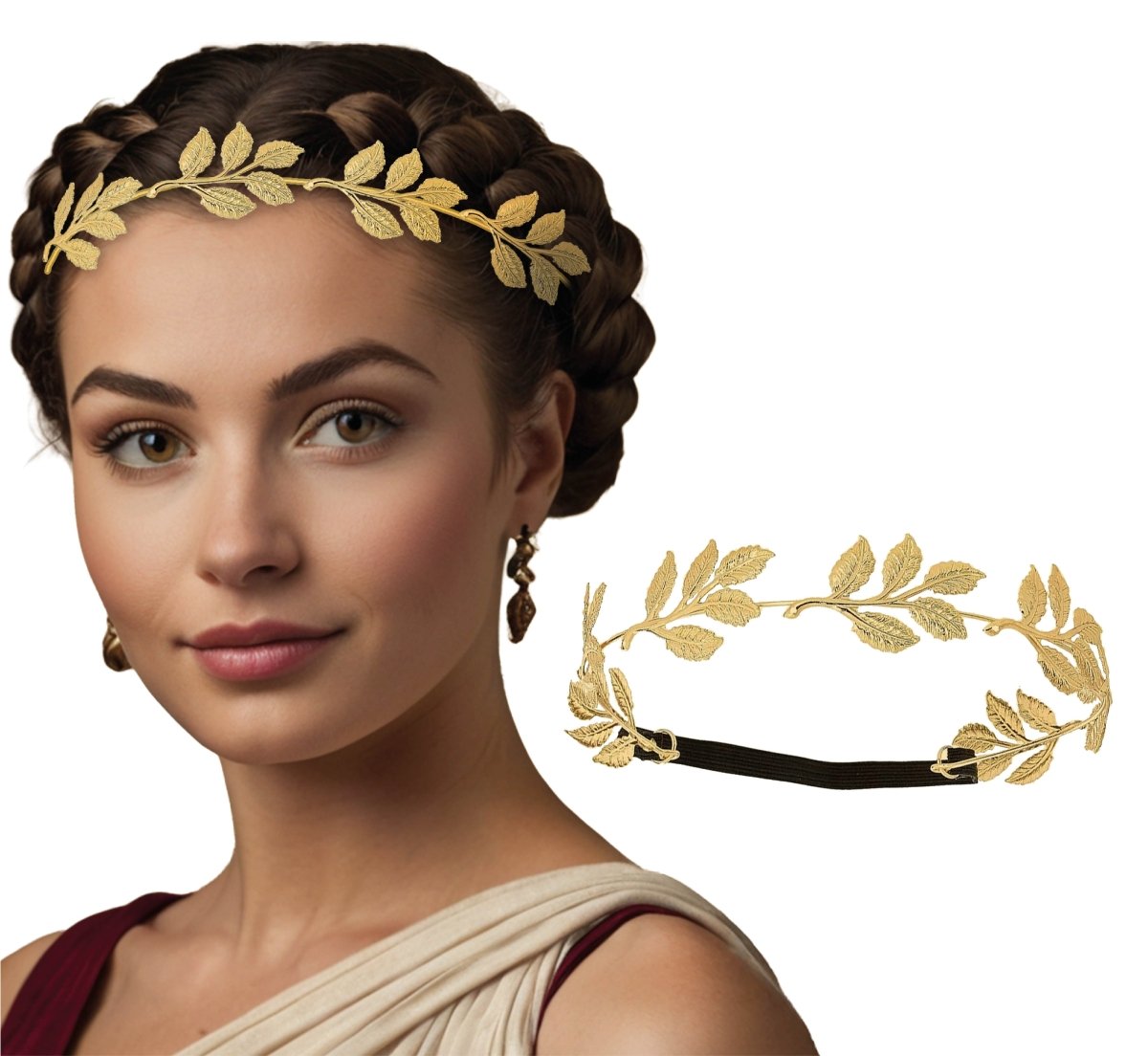 Bloemen Haarband Goud