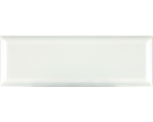Metrotegel met afgeschuinde rand Montesco Aqua glanzend 10x30cm