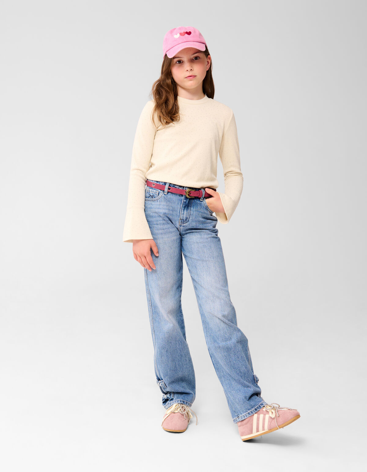 Strik Wide Leg Fit Jeans Blauw