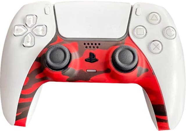 Piranha PS5 controller-skin (camo red)