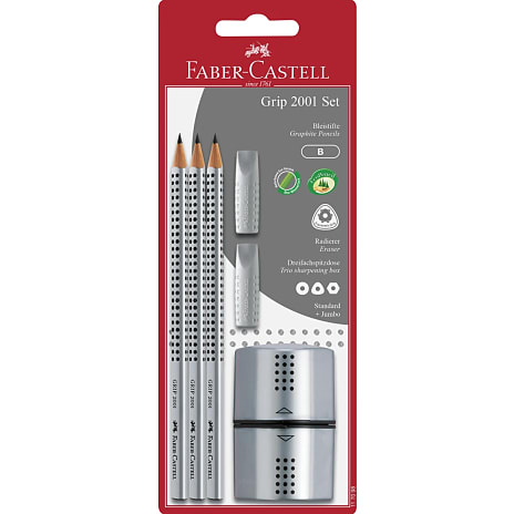 Faber-Castell grip blyantsæt med 6 dele
