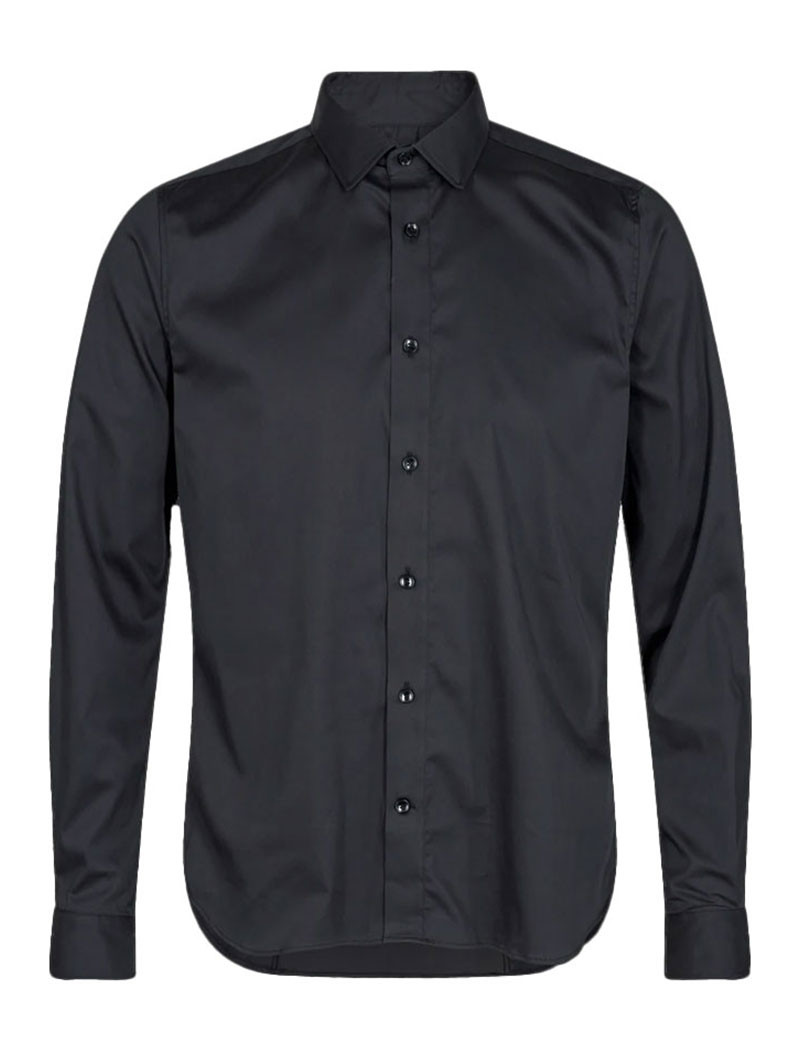 MOS MOSH CHEMISE HOMME MANNY STRETCH NOIRE
