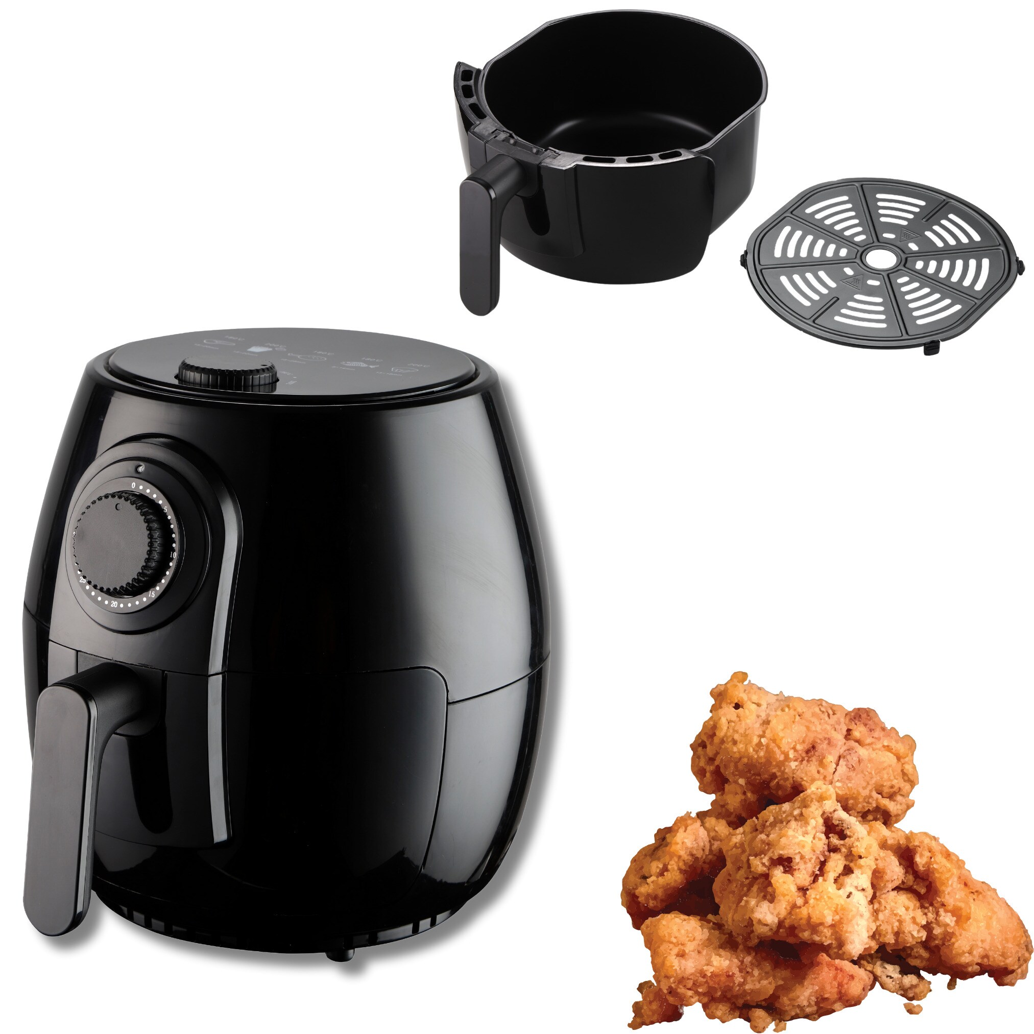 Starlyf® Heißluftfritteuse 3,8 Liter, Timer, spülmaschinenfest Oil Free Fryer