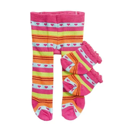 Heless Puppen Strumpfhose mit Söckchen, Größe 35 45 cm, 1 Paar, sortiert