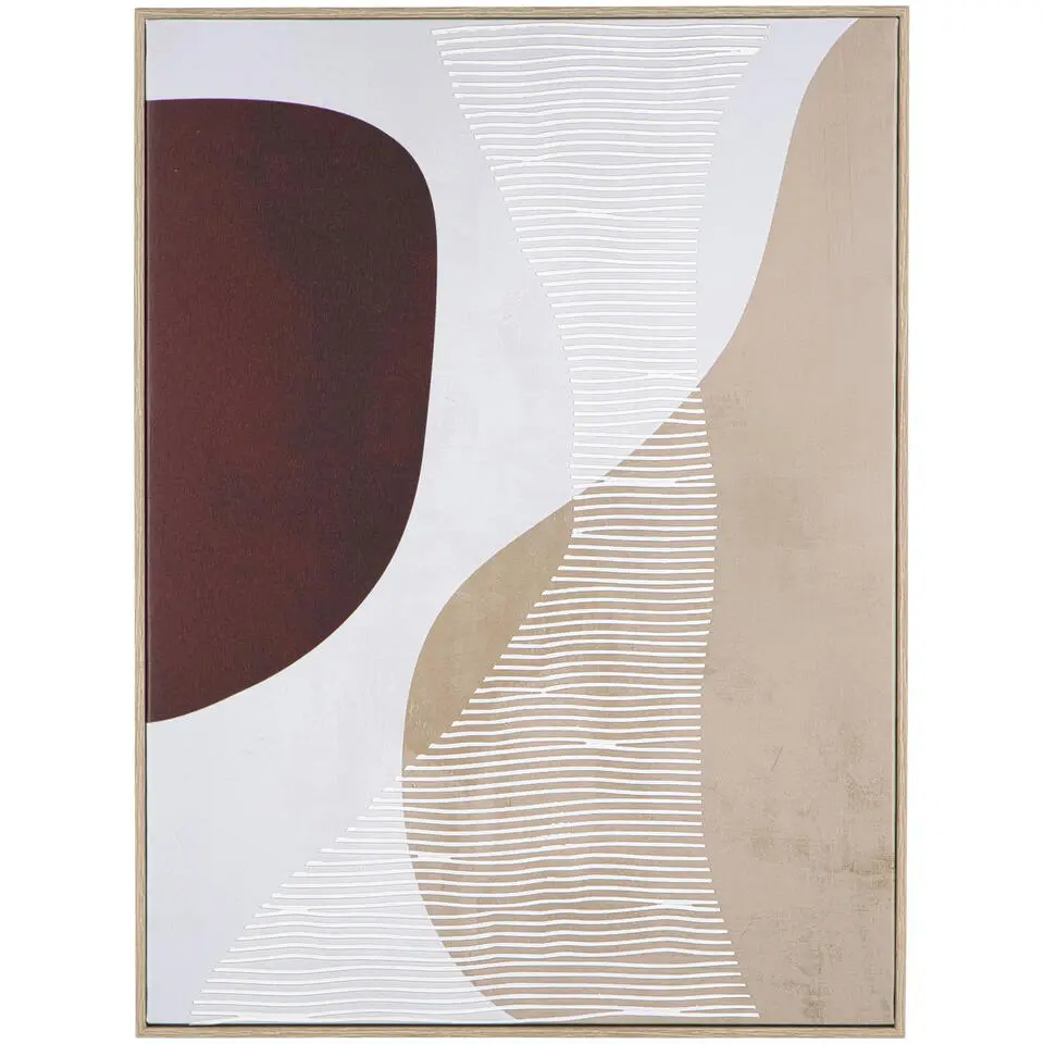 Schilderij Noah rood MDF - 60x45 cm