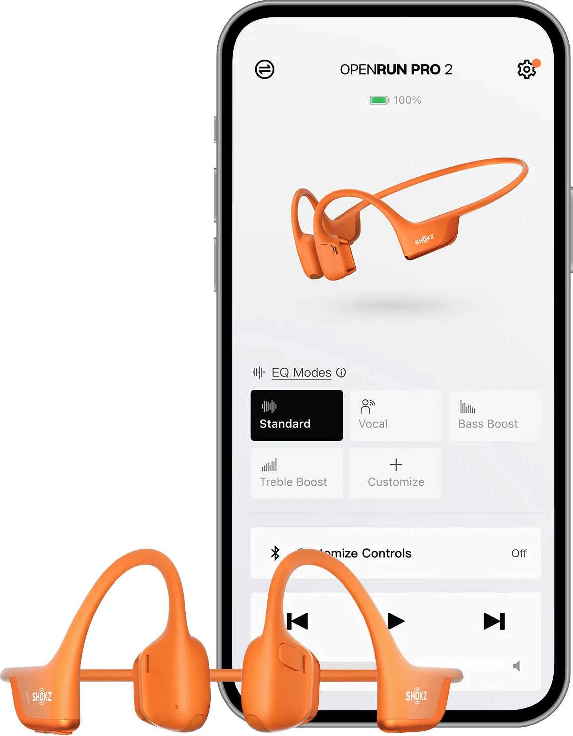 Shokz Open Run Pro 2 Orange Écouteurs Bluetooth