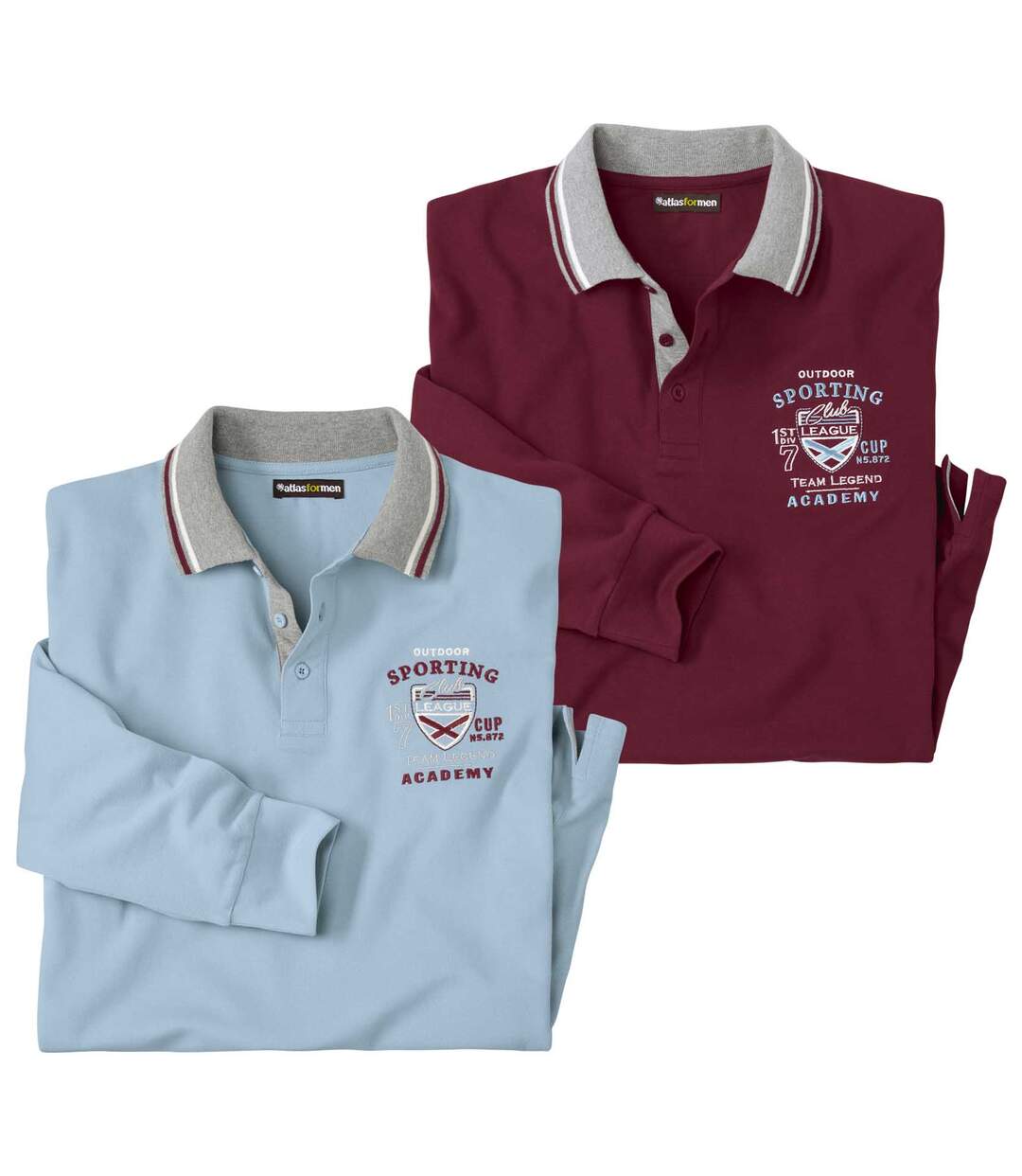 Lot de 2 Polos Piqués Outdoor Sporting