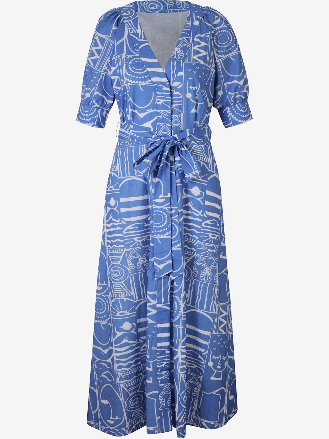 Robe imprimée coupe extra-longue tendance