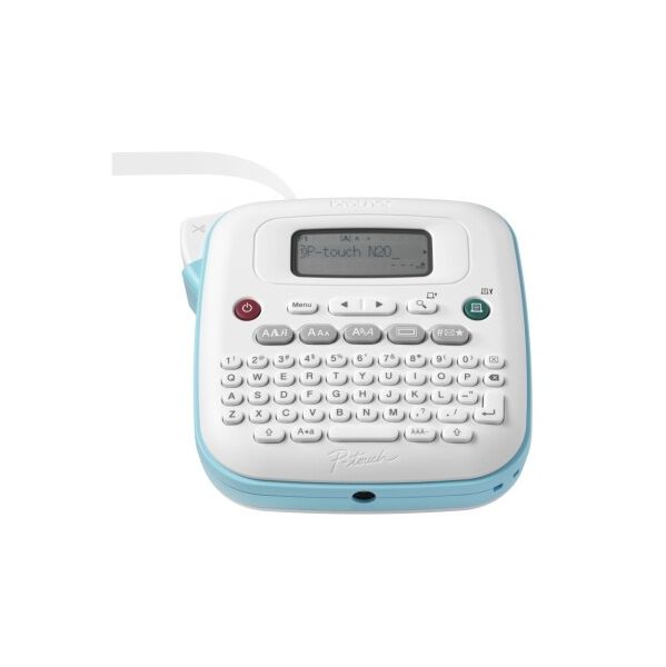 Brother PT-N20 Etiquetadora Eletrónica de Secretária Teclado QWERTY Fita 12mm Azul e Branca