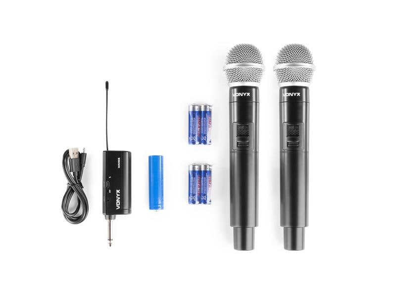 Vonyx Drahtlossystem WM552 Kabelloses Mikrofon Plug-and-Play-Set
