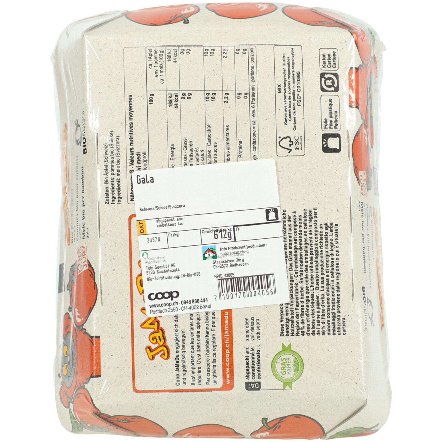 Naturaplan Bio JaMaDu Äpfel ca. 600g -