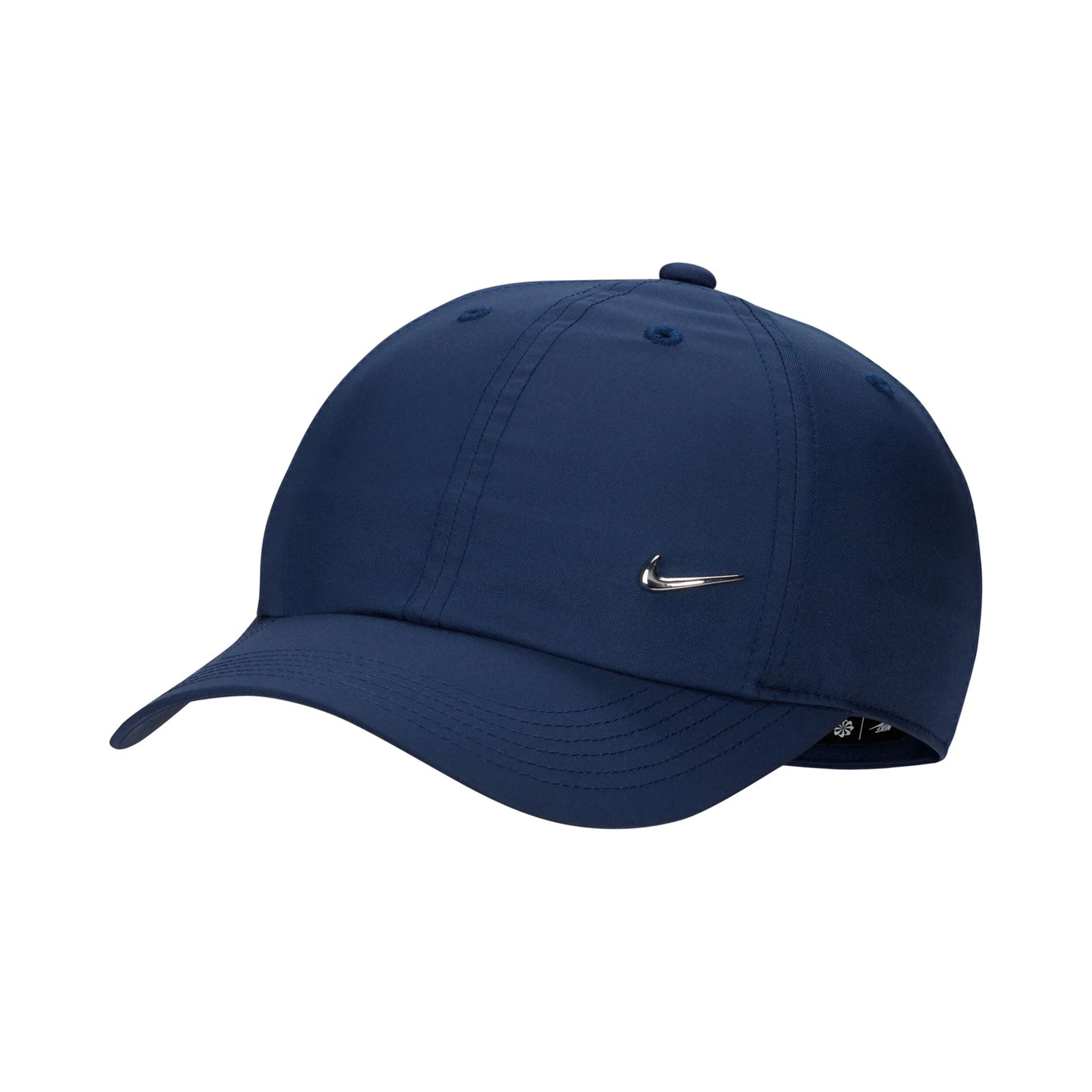 Nike Dri-Fit Club Metal Swoosh Casquette Enfants - Bleu Foncé