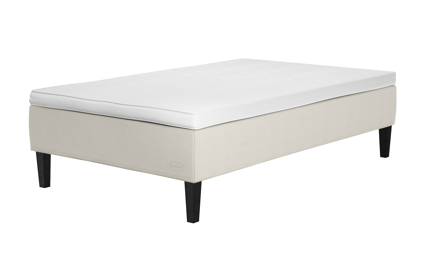 Carat rammemadrass 120x200 cm i tekstil 181 beige med fast fasthet. Uten overmadrass og ben