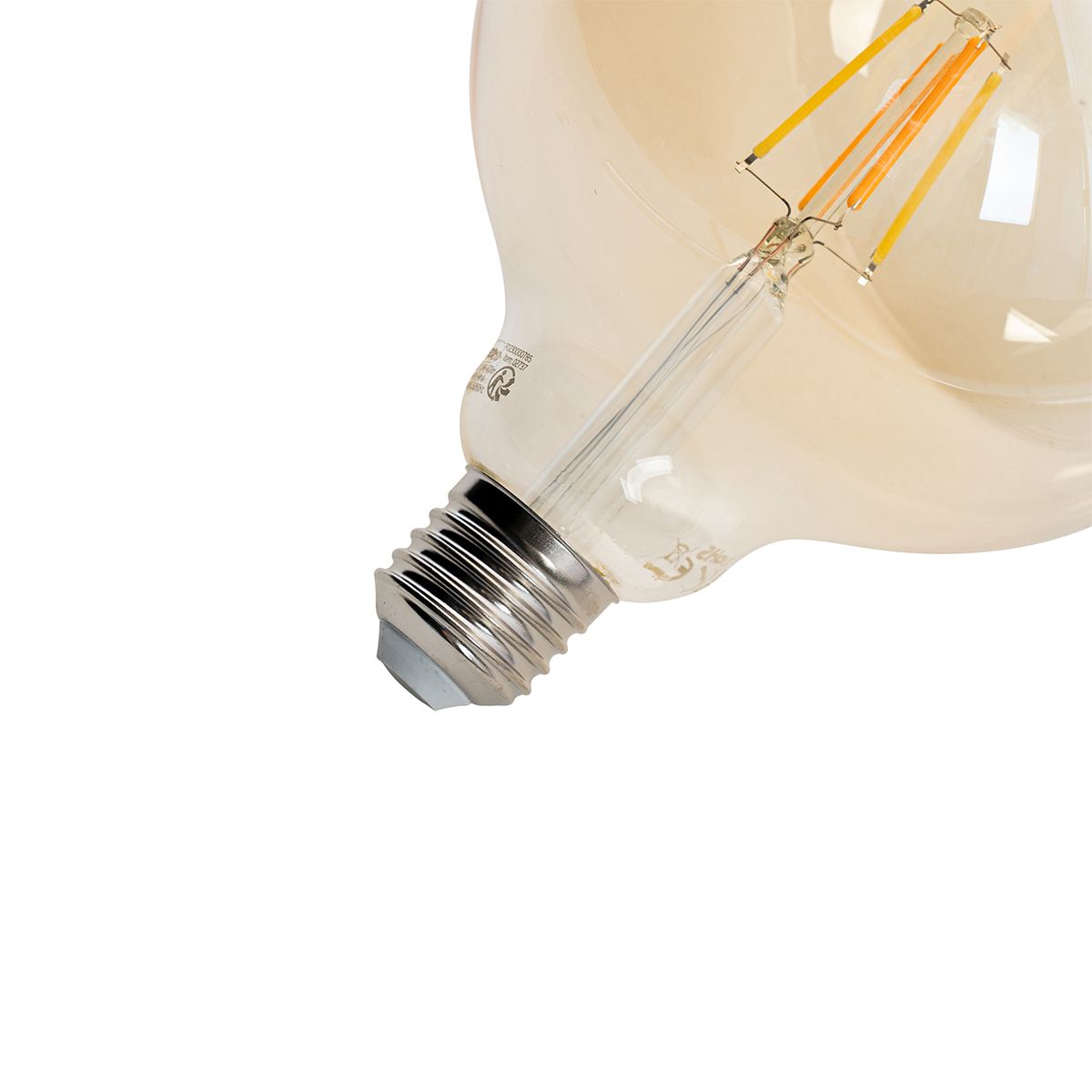 Set van 5 Smart E27 LED lamp G125 goud 4,9W 470 lm 1800-4000K
