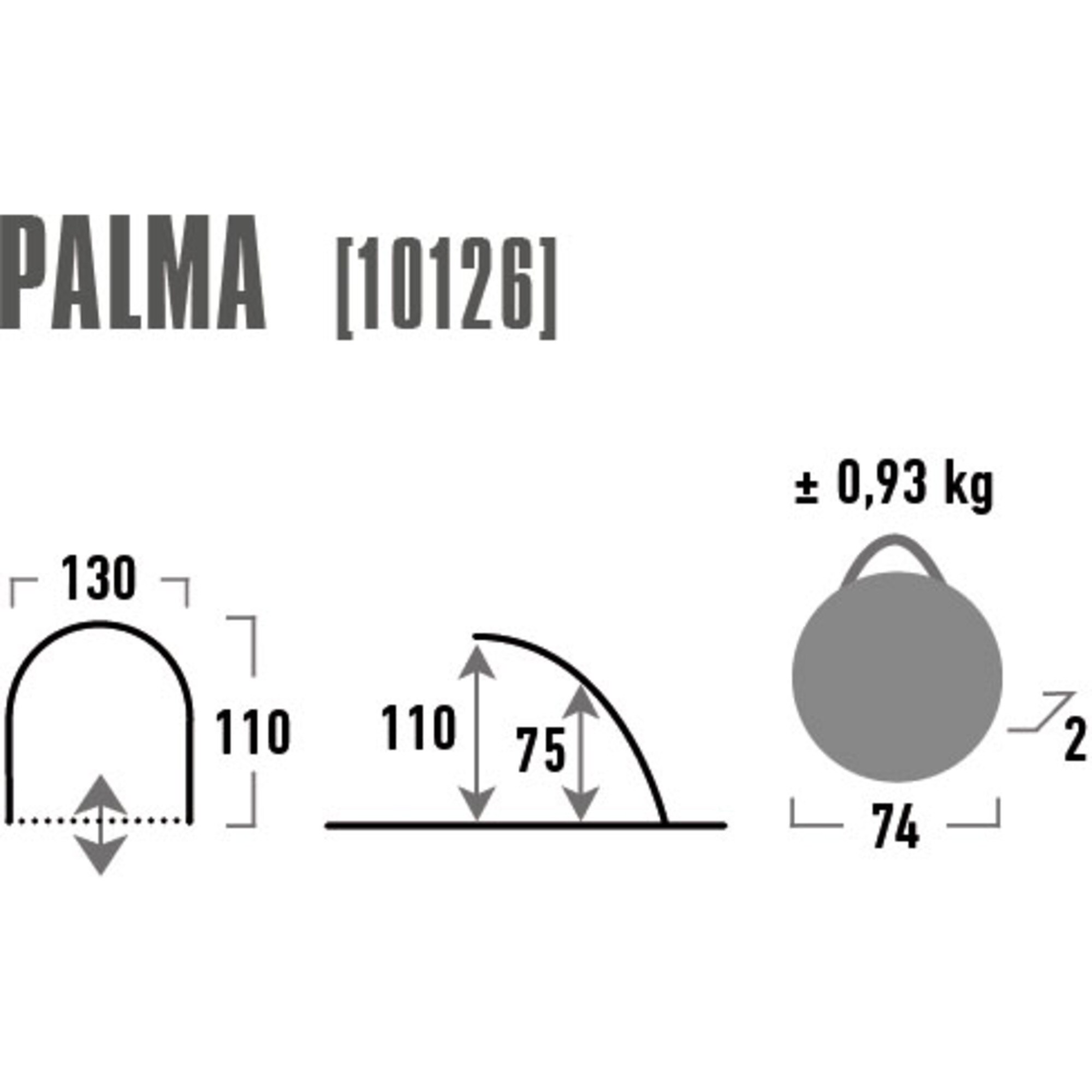 High Peak Zelt Pop-Up Strandmuschel Palma
