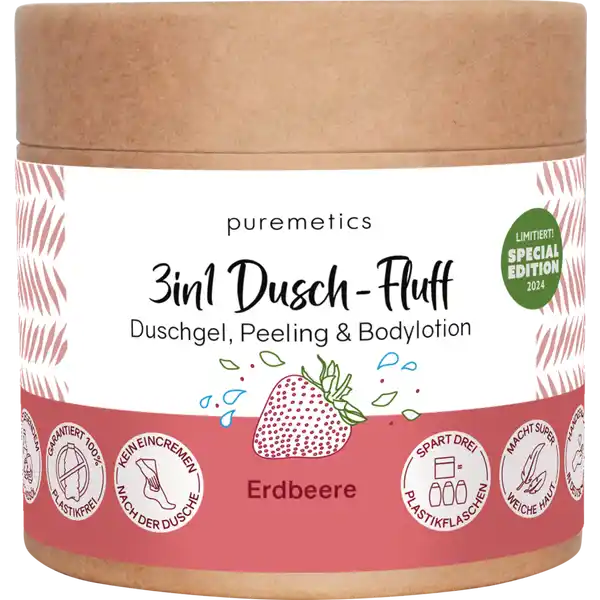 3in1 Dusch-Fluff Erdbeere