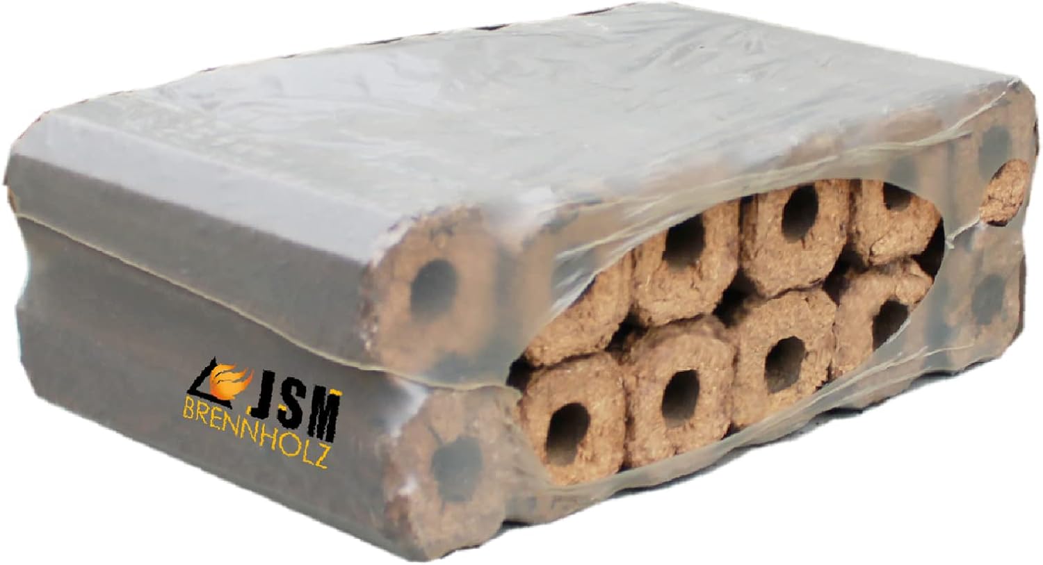 JSM-Brennholz Eichenholzbriketts Pini&Kay - 1 Palette 480 kg / 760 kg - für Kamin, Ofen, Grill, Smoker - 1 Brikett ca.23x6 cm (480 kg)