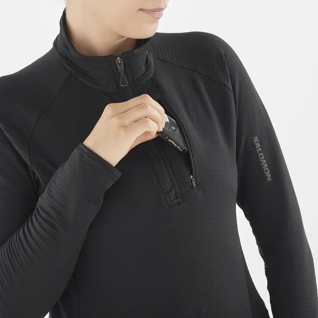 ESSENTIAL LIGHTWARM  Midlayer-Jacke mit halbem Reißverschluss Damen