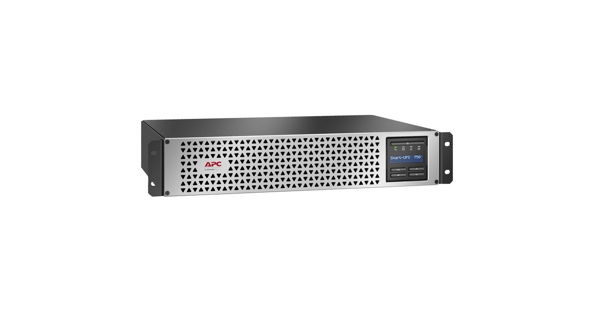 APCSmart-UPS Lithium Ion, Short Depth 750VA, SmartConnect ups  (Zwart, 6x C13 uitgang, rack mountable, 2U, SMTL750RMI2UC)