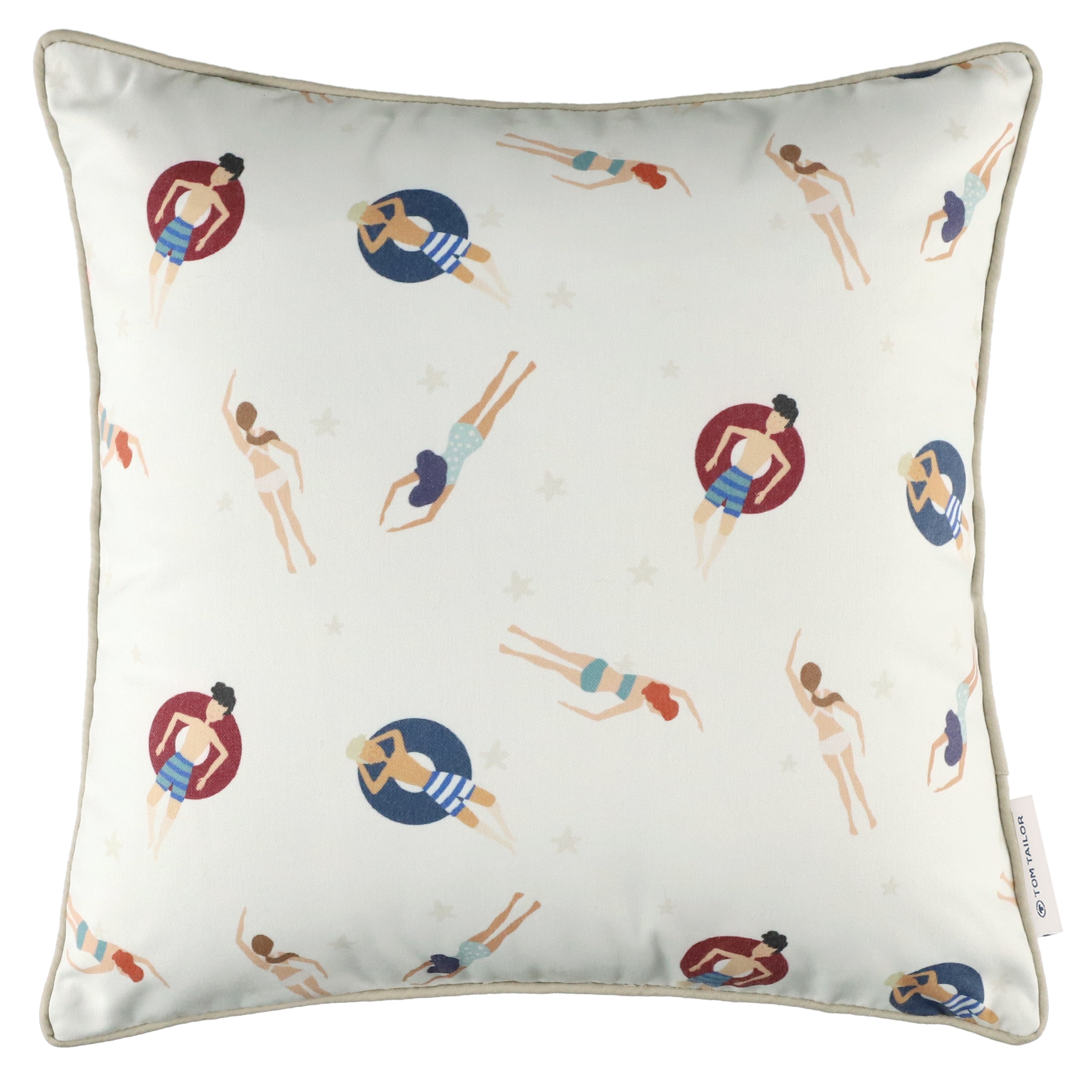 TOM TAILOR HOME Kissenbezug »Swim« maritimes Dessin
