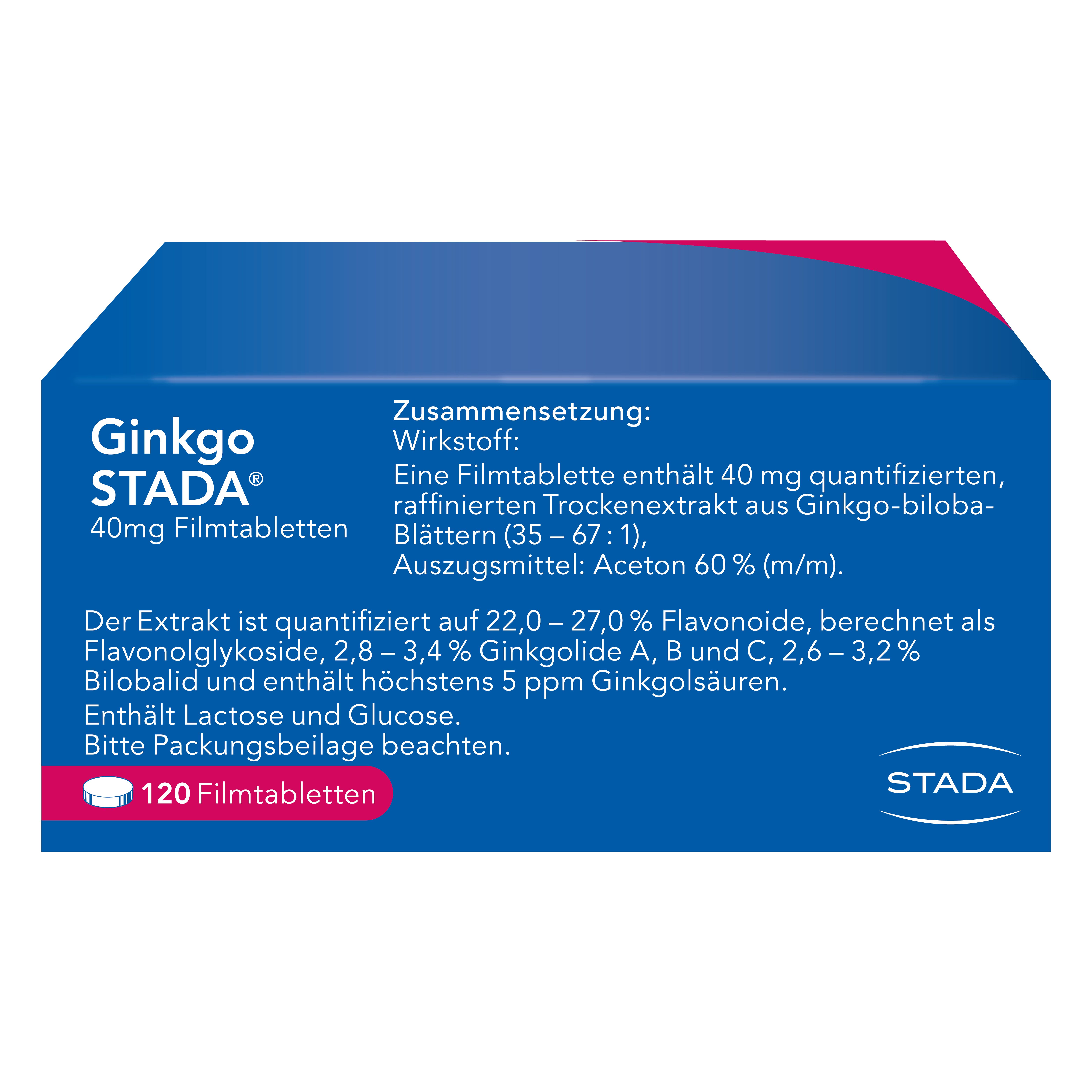 Ginkgo Biloba STADA® 40 mg bei Gedächtnis- und Konzentrationsstörungen