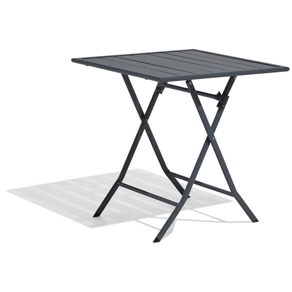 Table de jardin carrée pliante à lattes Glasgow 2 personnes