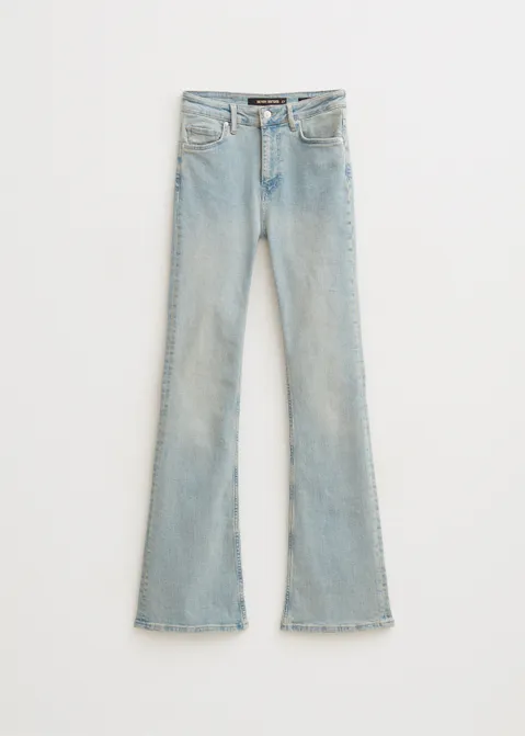 Sue high rise flare blauw (BLW.USL)
