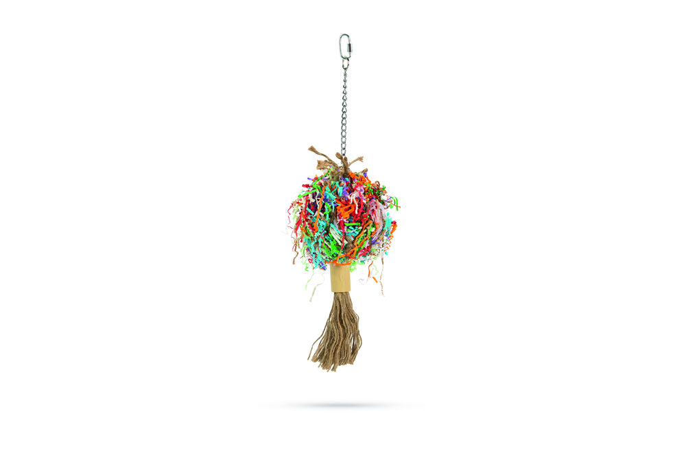 Beeztees Ovi Pluim - Vogelspeeltje - Assorti - 41x11 cm