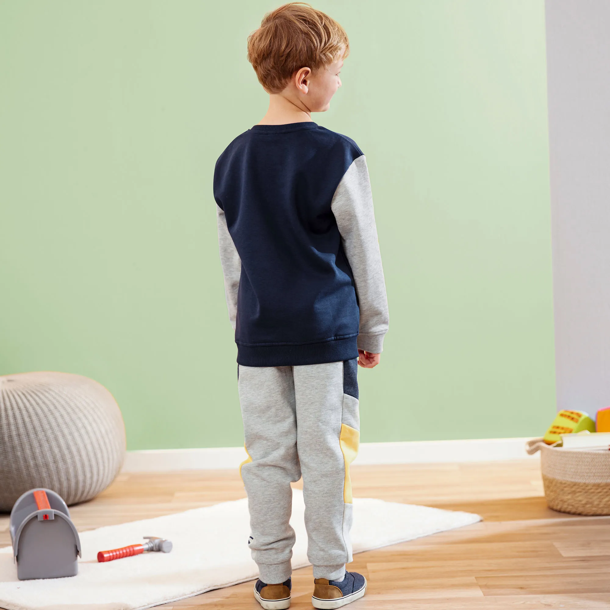 Jungen-Jogginghose mit Kontrast-Einsätzen