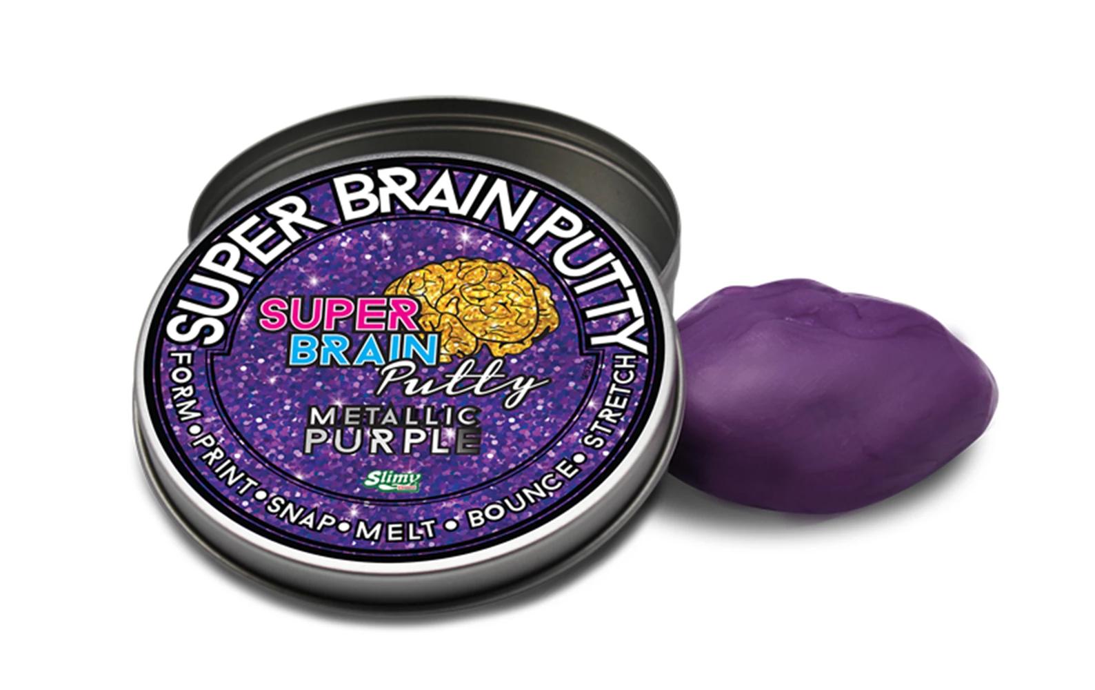 Knetmasse Slimy Super Brain Putty Metallic, assortiert, 75 gWiederverwendbare Knetmasse