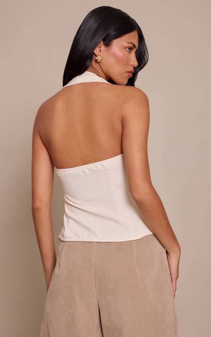 Crème Corset Dos-nu En Peau De Pêche