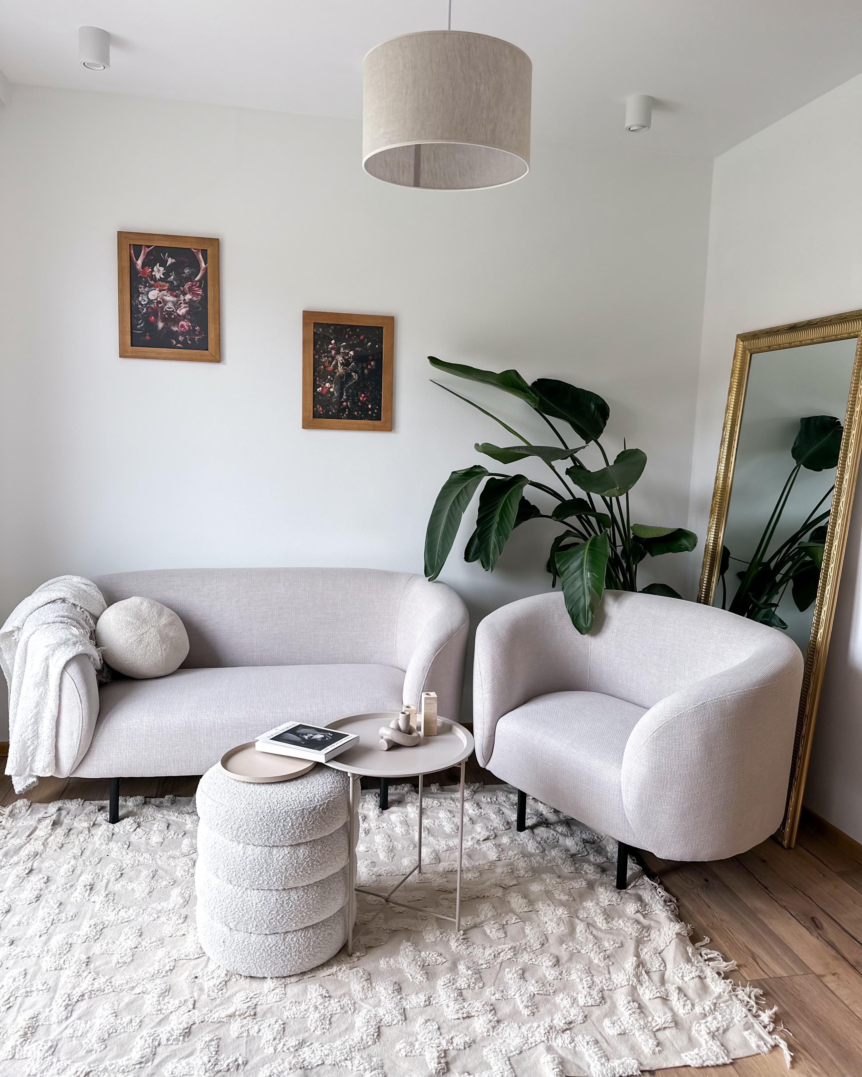 Bankenset 3-zits LOEN Stof Lichtbeige