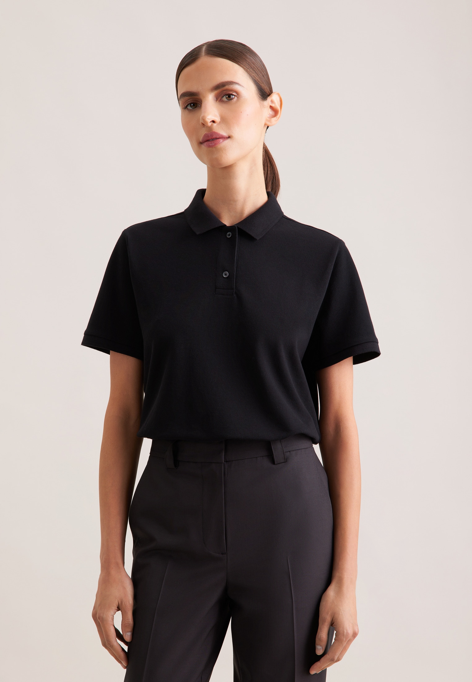 seidensticker Poloshirt »Schwarze Rose«, Polo Uni
