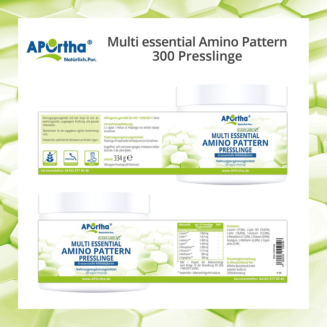 APOrtha® Multi essential Amino Pattern - Aminosäuren-Presslinge