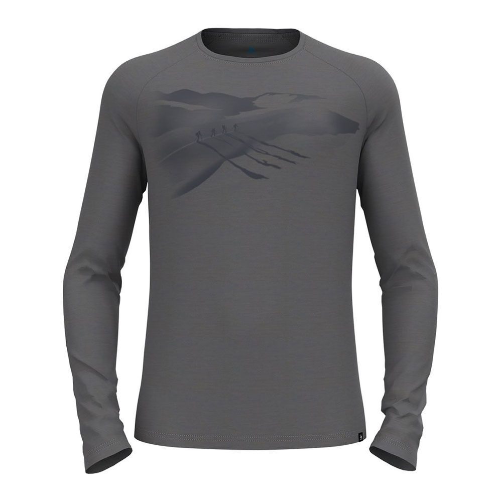 Odlo ASCENT MERINO 200 NORWAY - Tee-shirt Homme grey melange