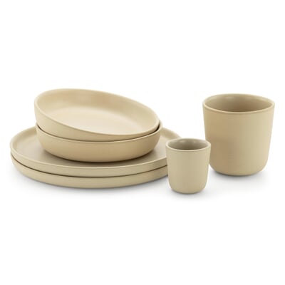 Tiefer Teller, Natur-Beige