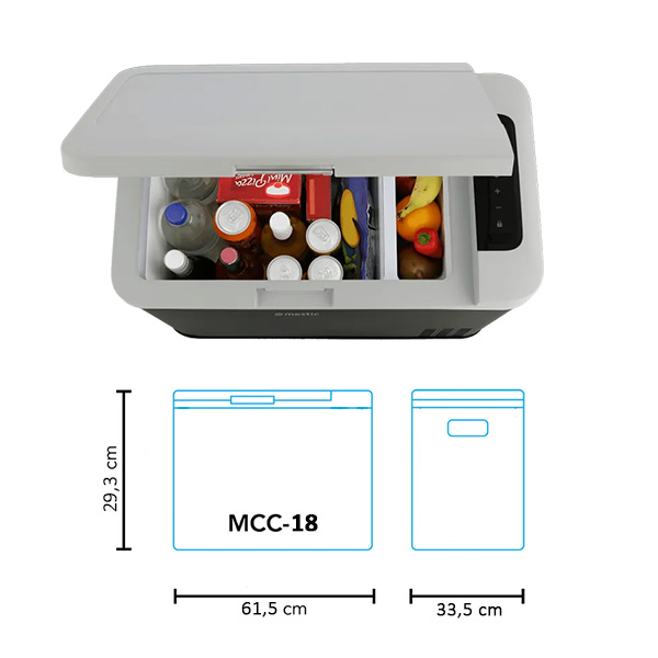 Glacière 18L à compression 12/24V et 230V MESTIC MCC-18 AC/DC