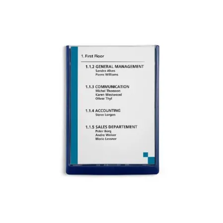 Durable 486707 Türschild Click Sign A4, dunkelblau