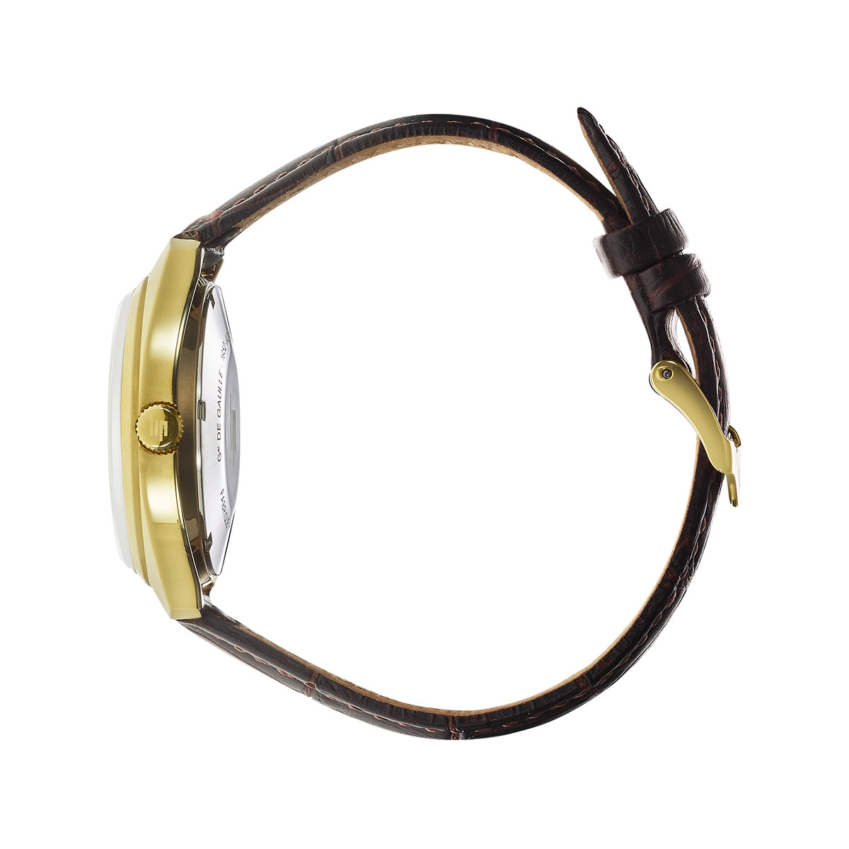 Montre LIP Général de Gaulle acier bracelet cuir